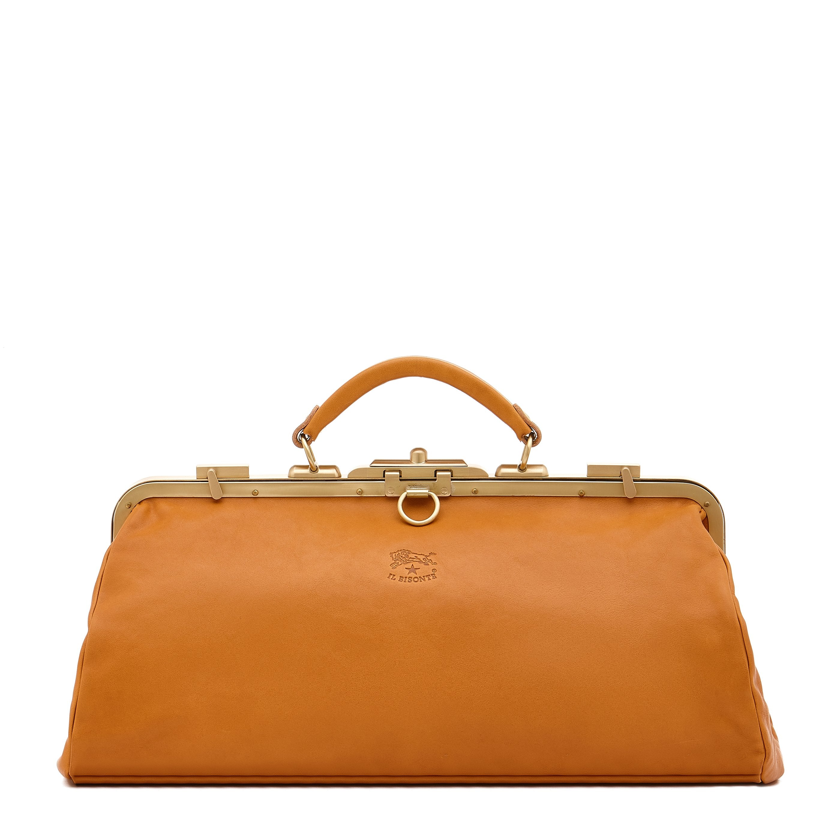 Briefcase in vintage leather color natural – Il Bisonte