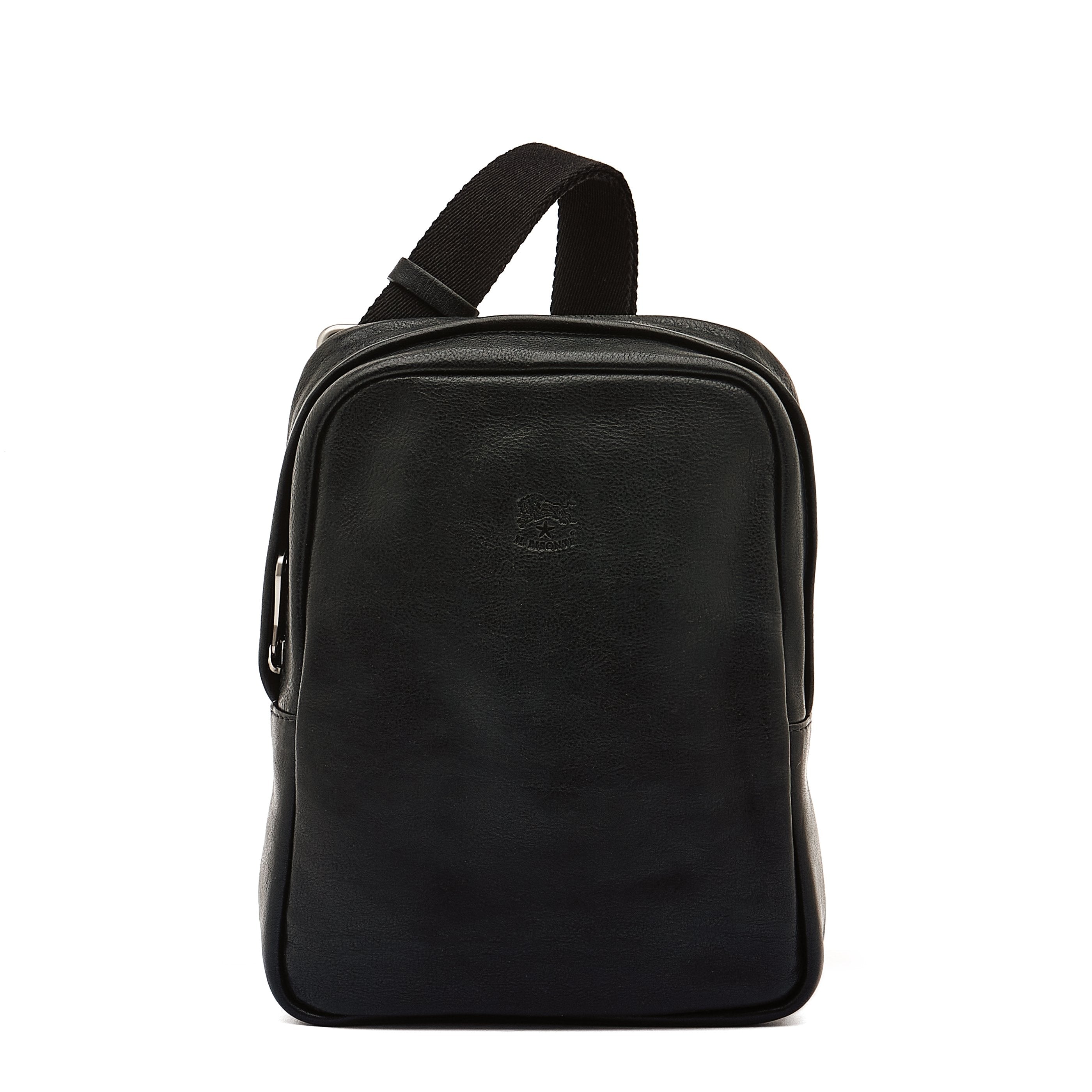 Cestello  Men's crossbody bag in vintage leather color black – Il Bisonte