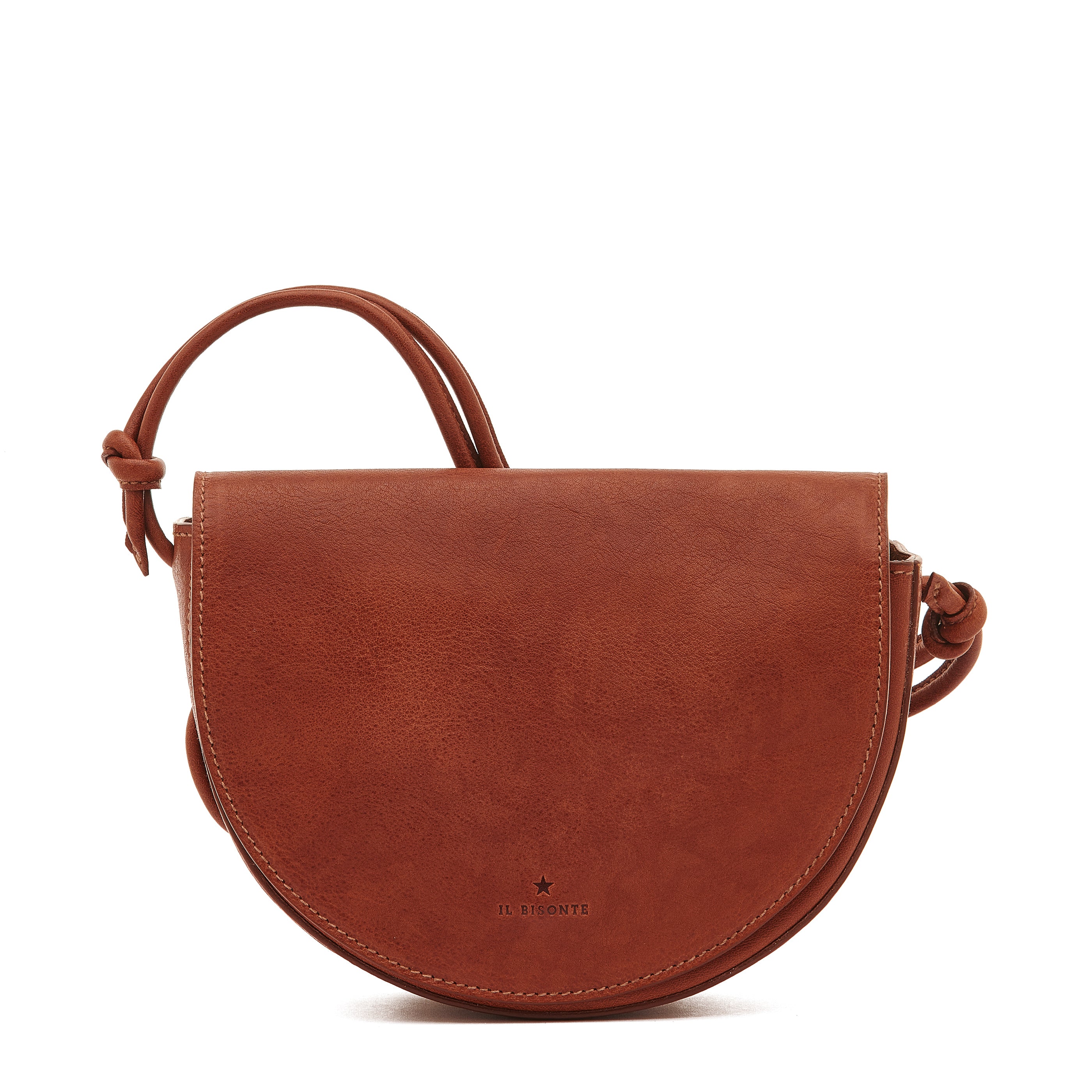 Il Bisonte Chestnut Leather Hobo Bag