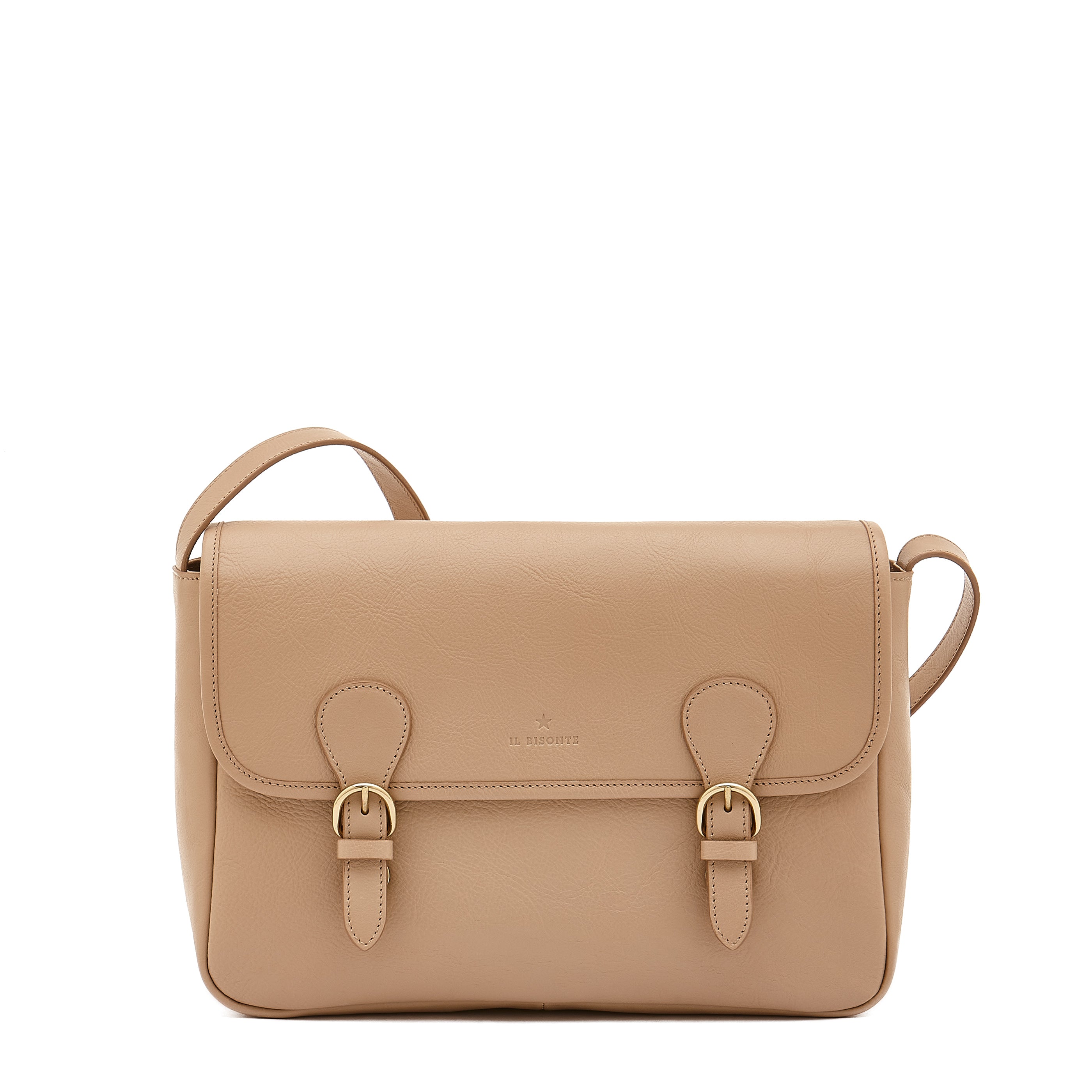 Novecento Women s messenger in leather color caffelatte