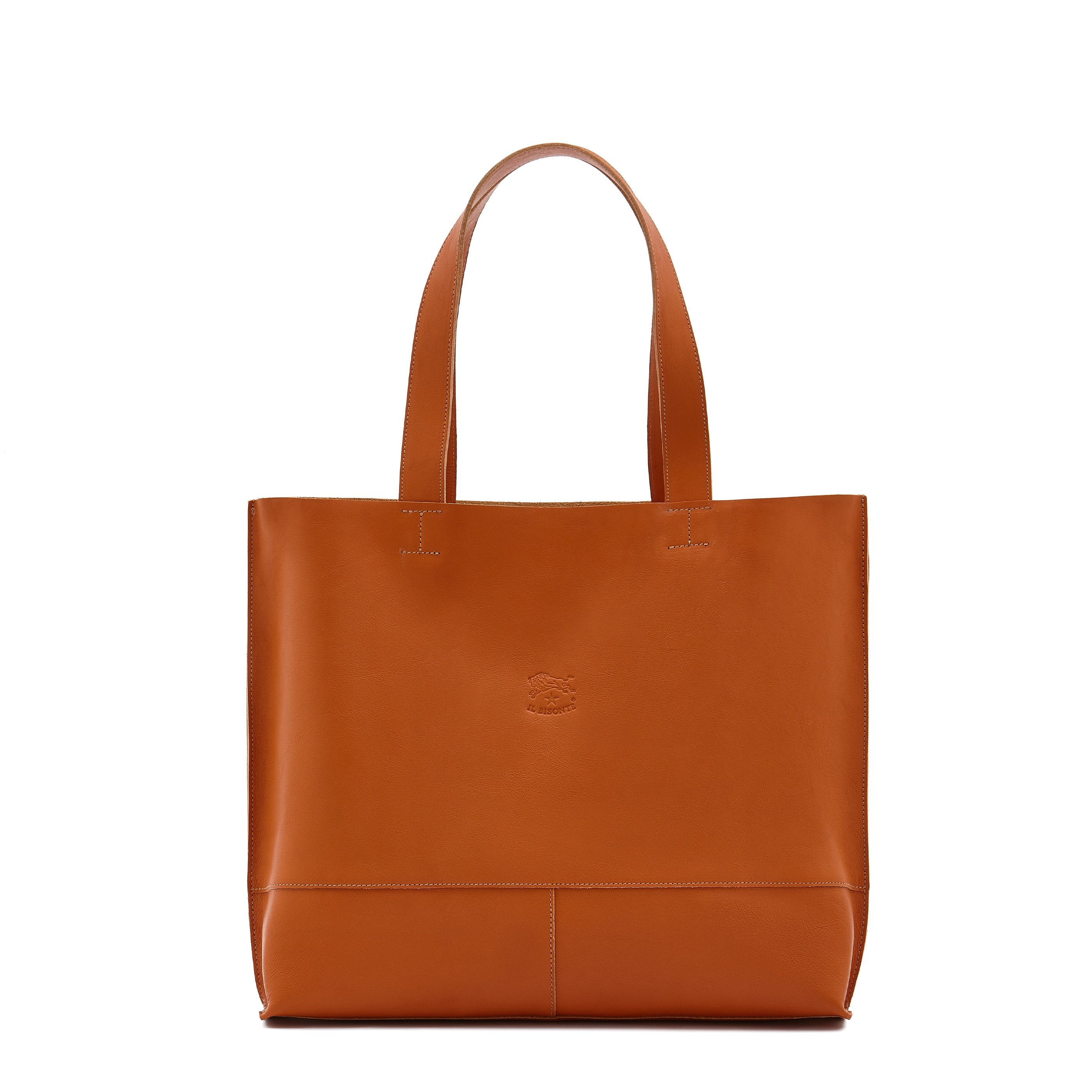 Talamone | Women's tote bag in leather color caramel – Il Bisonte