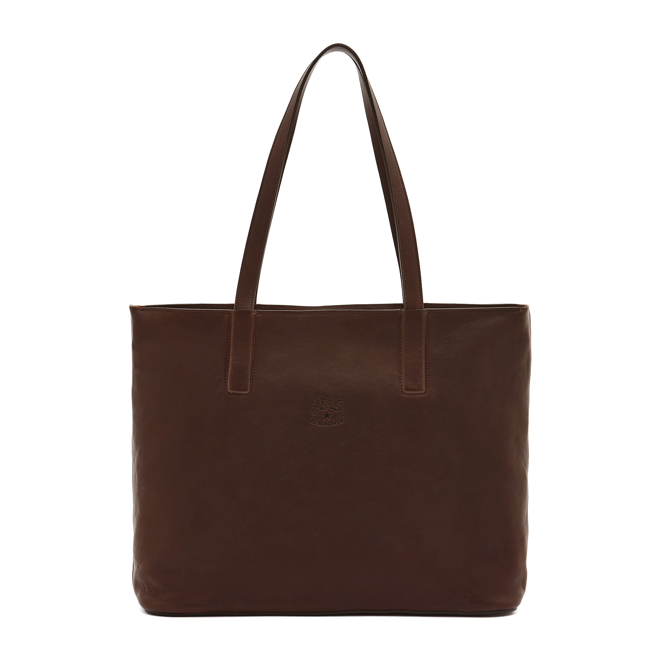 New icon | Women's tote bag in vintage leather color coffee