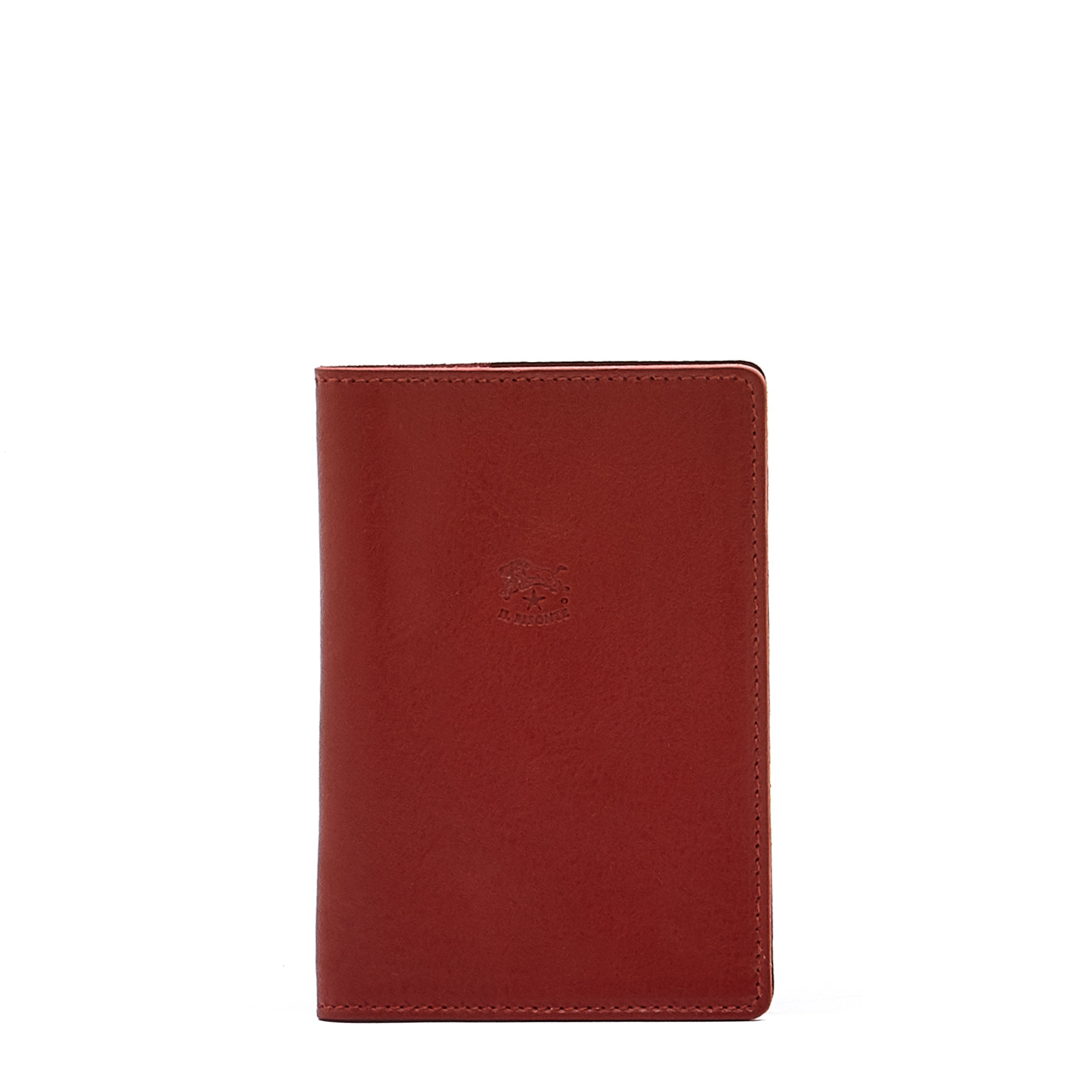 Case in calf leather color red