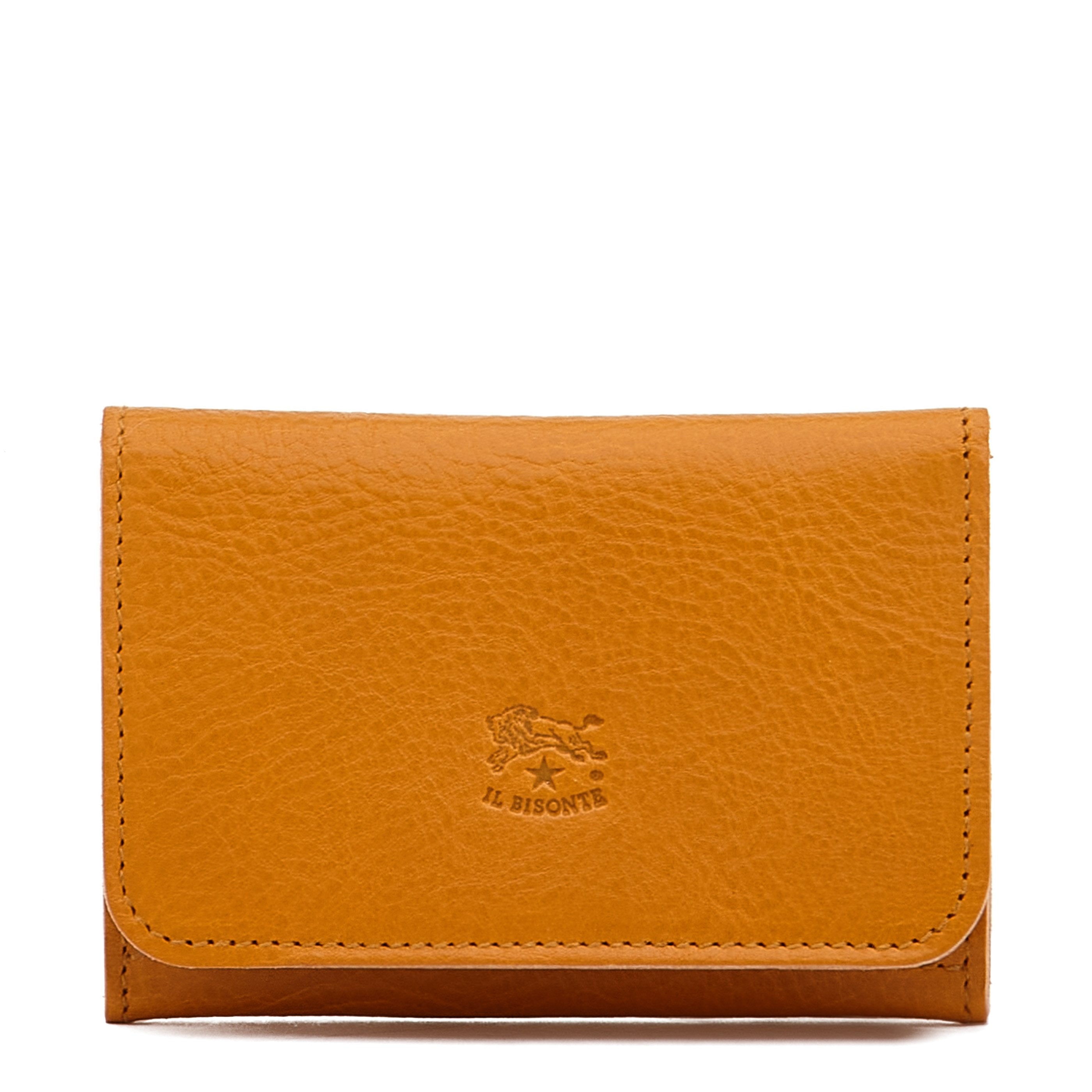Card Case in Leather color Honey – Il Bisonte