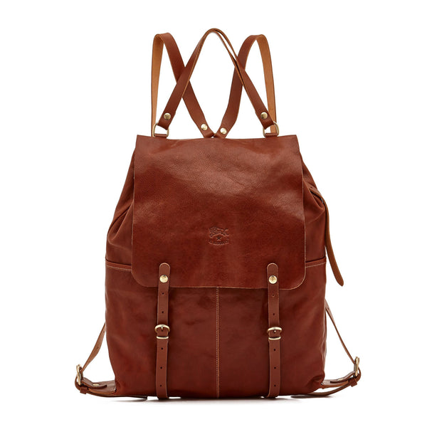 Trappola | Men's Backpack in Vintage Leather color Sepia