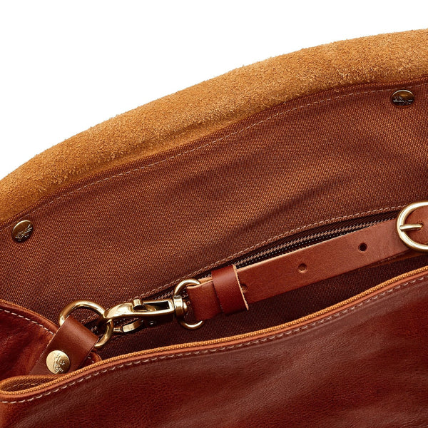 Trappola | Men's Backpack in Vintage Leather color Sepia