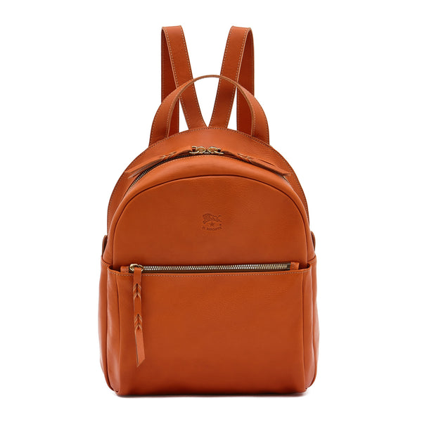 Lungarno | Women's backpack in leather color caramel
