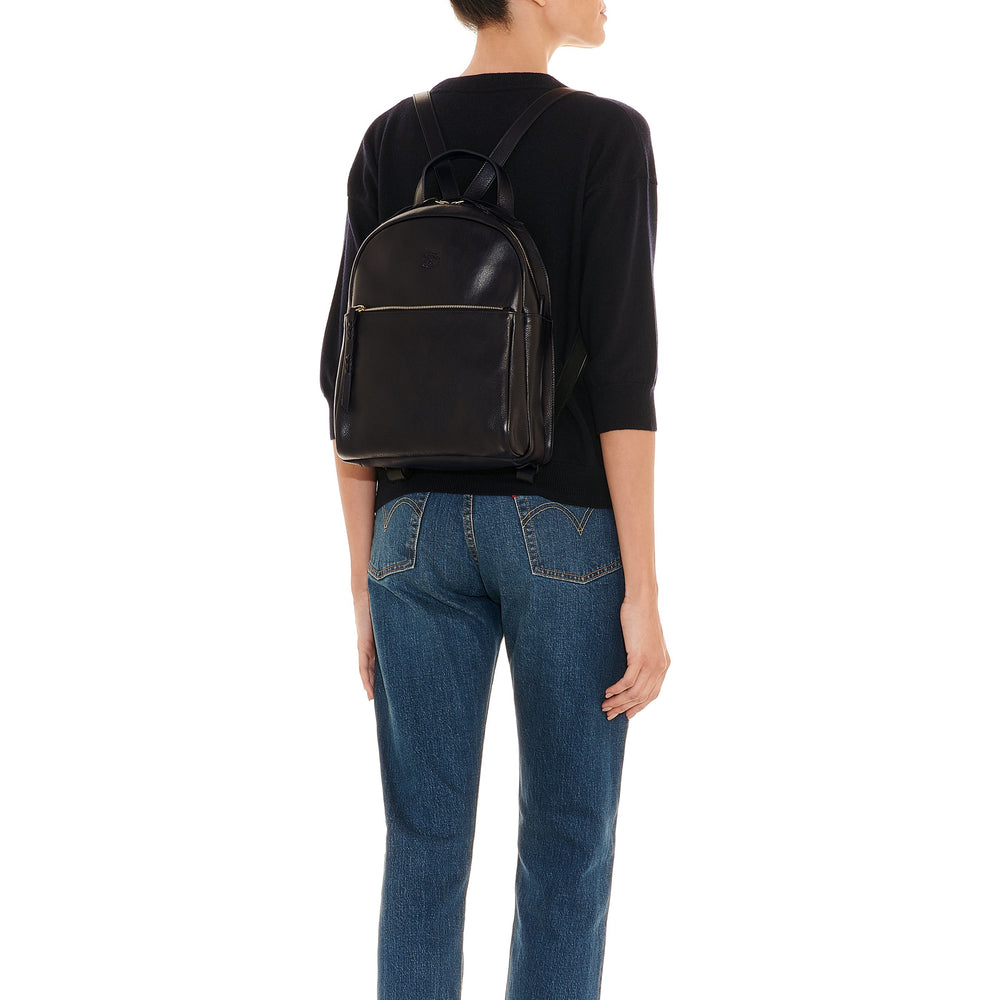 Lungarno | Women's backpack in leather color black