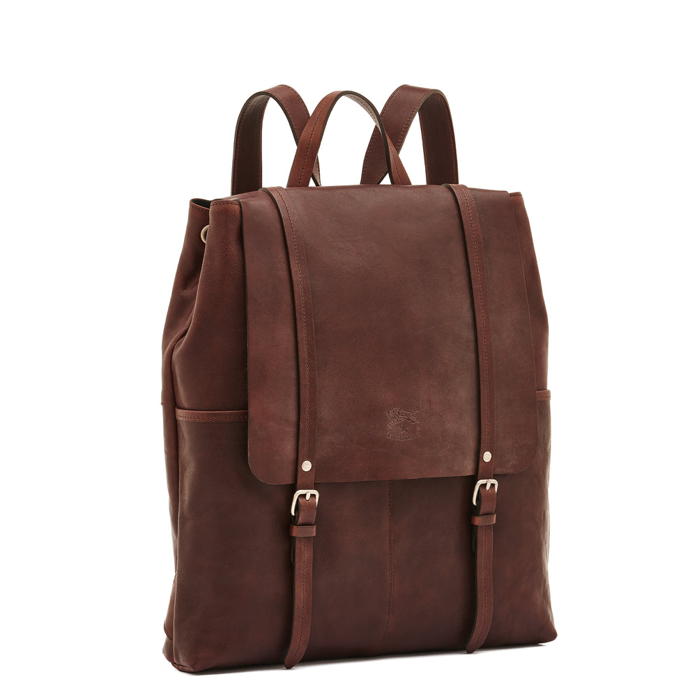 Trappola | Sac a dos pour homme en cuir vintage couleur cafè