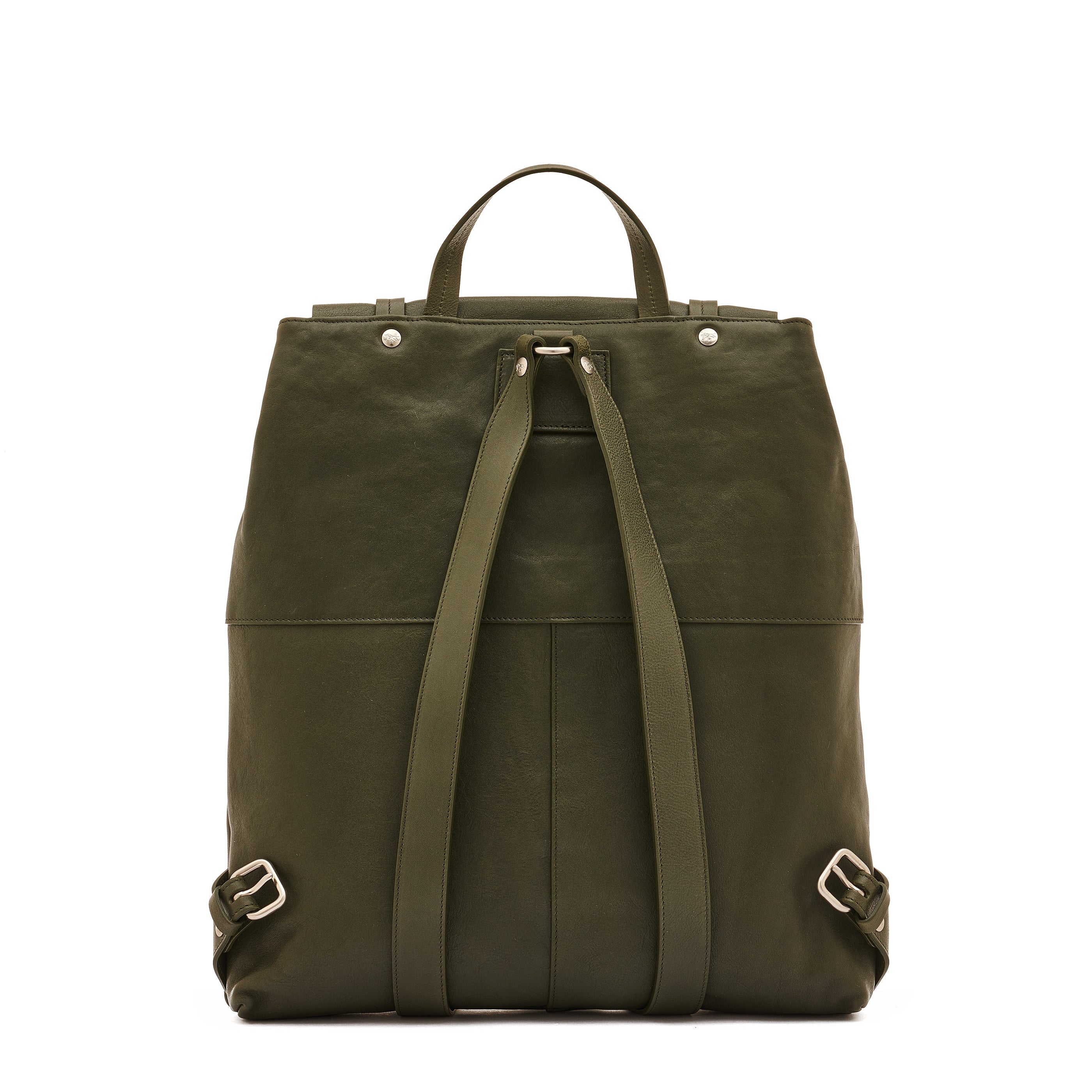 Trappola | Sac a dos pour homme en cuir vintage couleur forêt