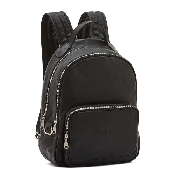 Meleto | Sac a dos pour homme en cuir vintage couleur noir