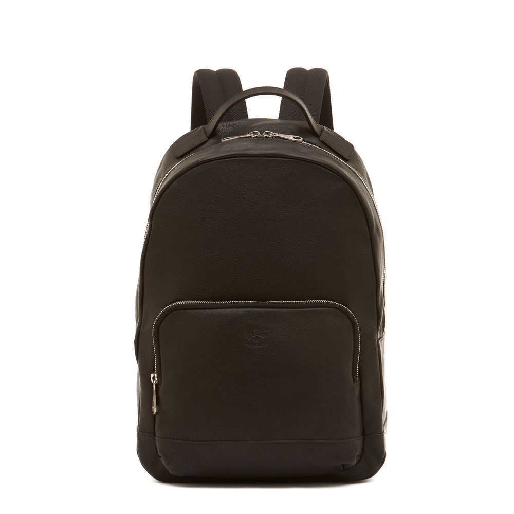 Meleto | Men's backpack in leather color black