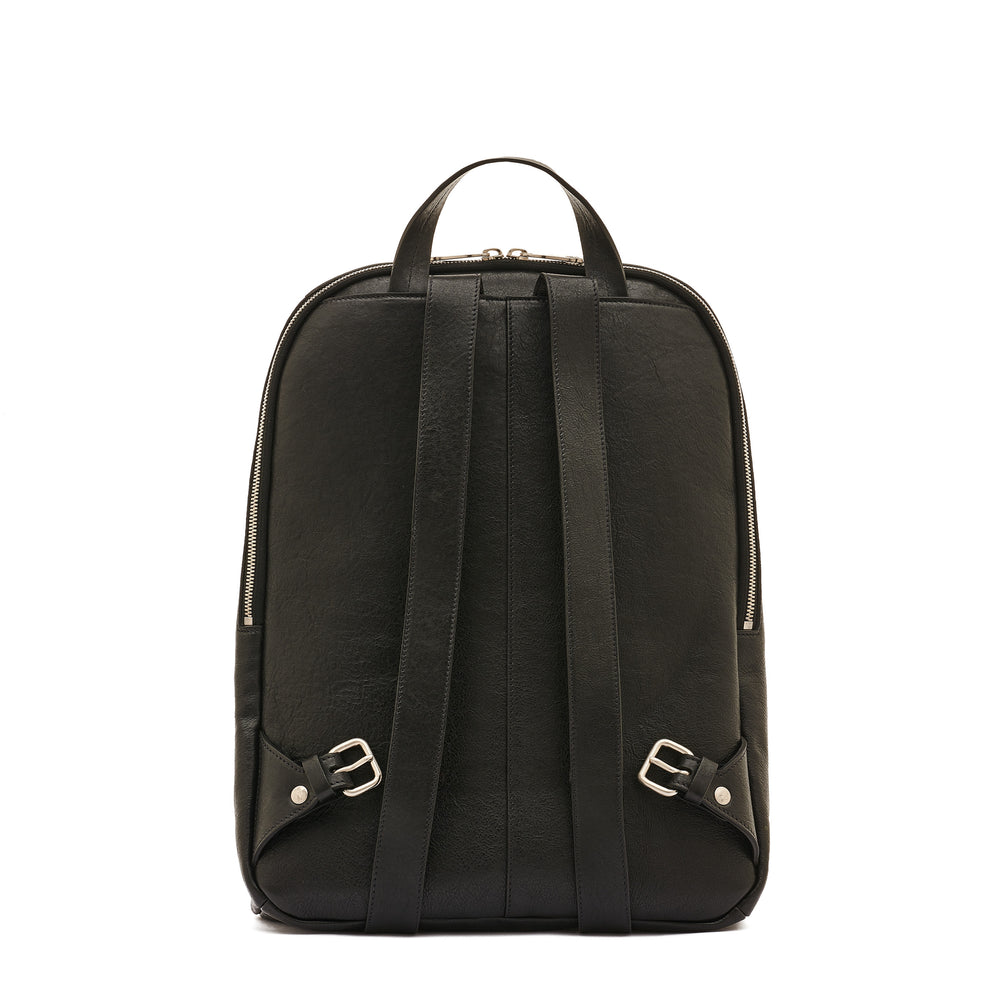 Duccio | Sac a dos pour homme en cuir vintage couleur noir