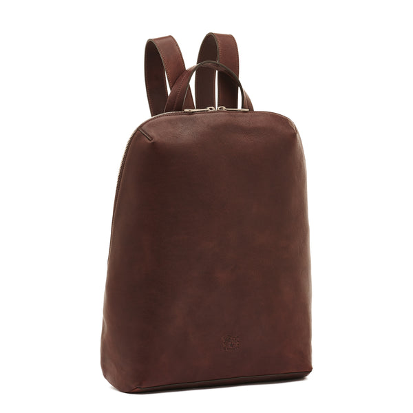 Duccio | Sac a dos pour homme en cuir vintage couleur cafè