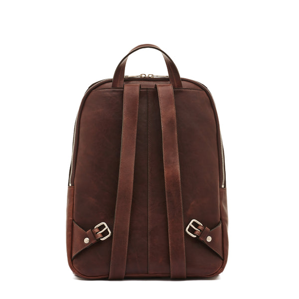 Duccio | Men's backpack in vintage leather color coffee