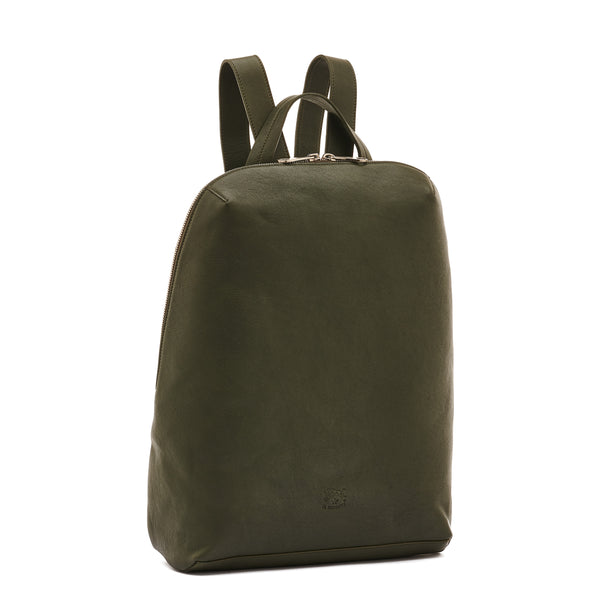 Duccio | Men's backpack in vintage leather color forest