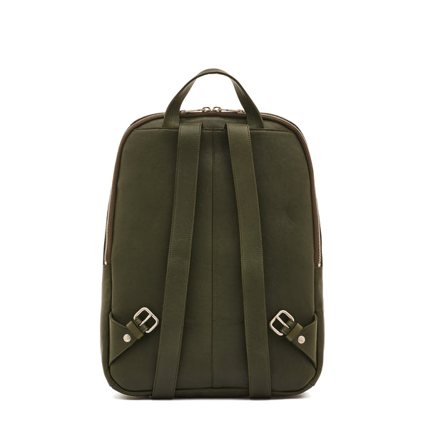Duccio | Men's backpack in vintage leather color forest