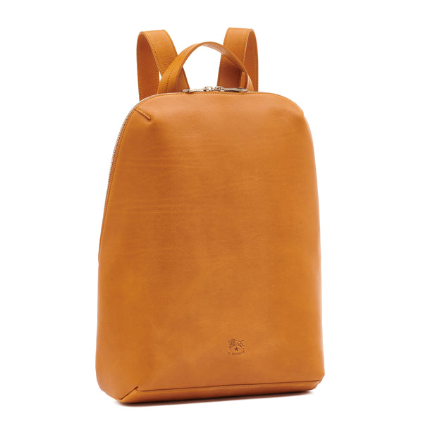Duccio | Men's backpack in vintage leather color natural