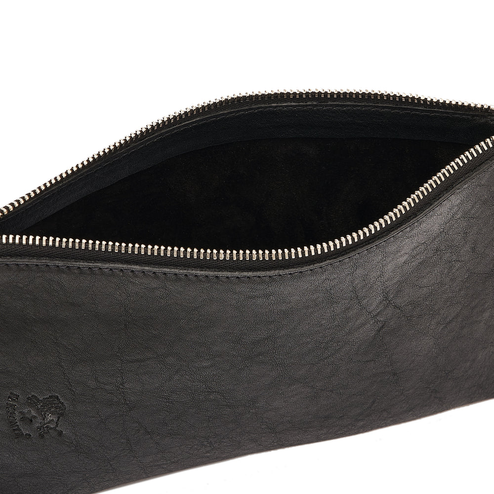 Duccio | Men's belt bag in vintage leather color black