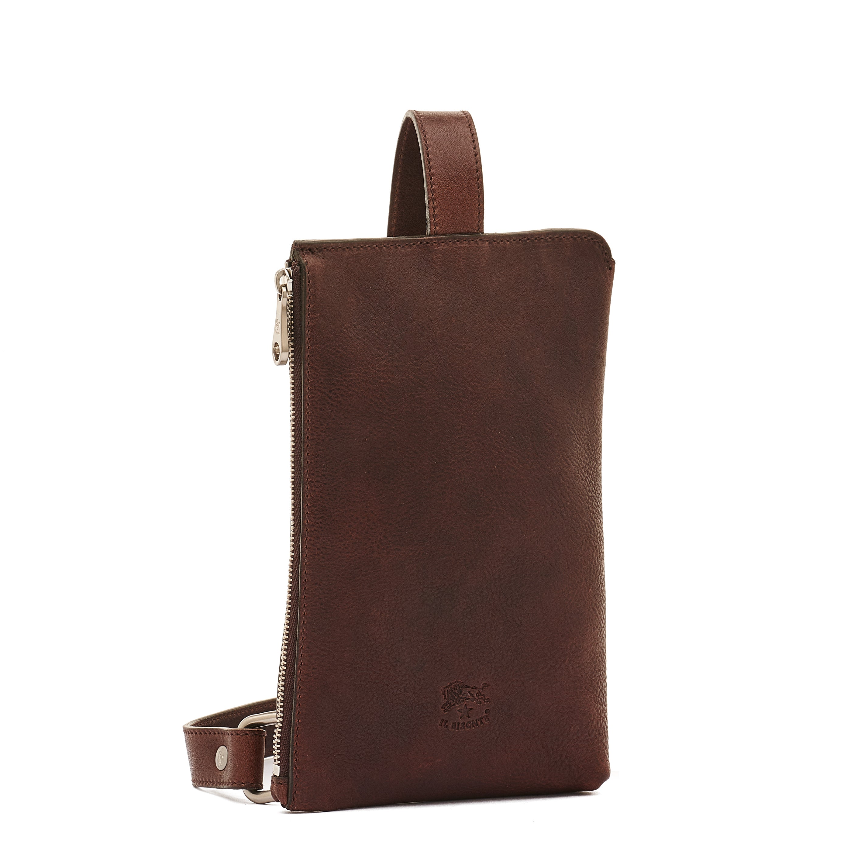 Duccio | Men's belt bag in vintage leather color coffee