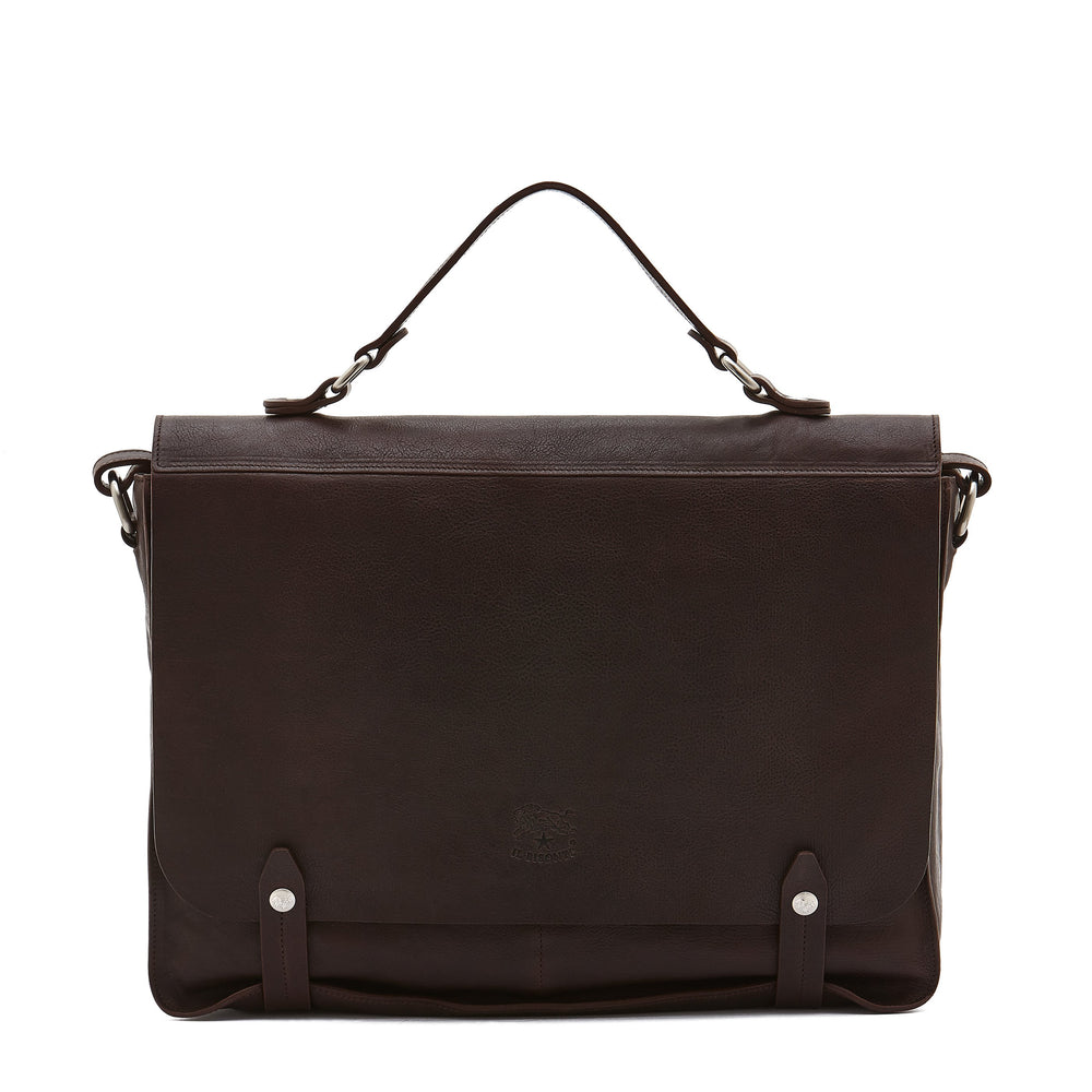 Brolio | Men's briefcase in vintage leather color coffee