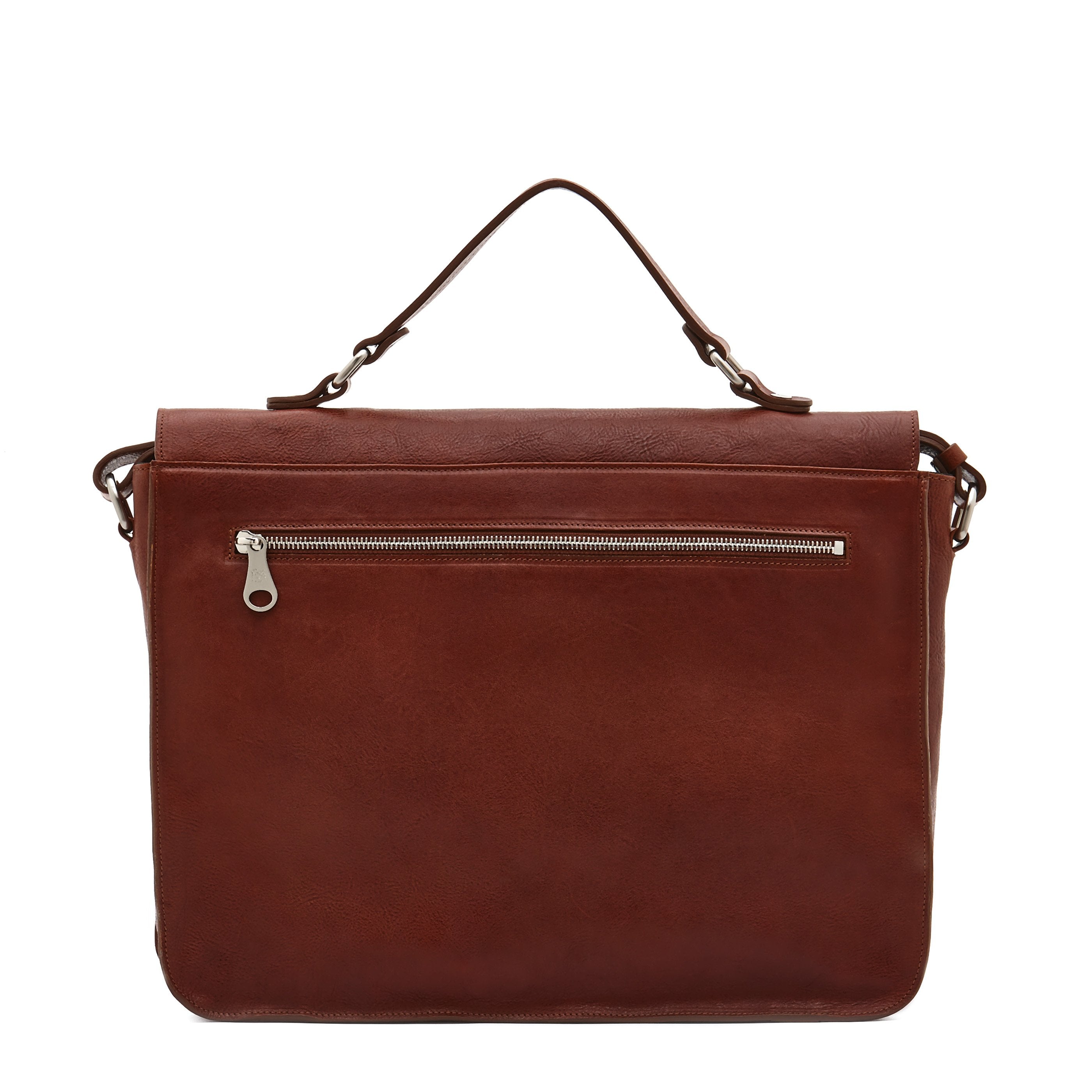 Brolio | Men's briefcase in vintage leather color sepia