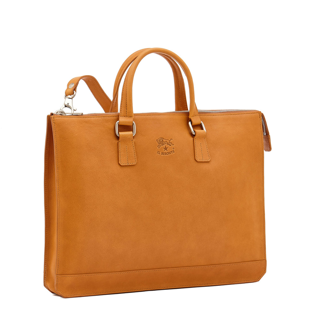 Meleto | Serviette pour homme en cuir vintage couleur naturel