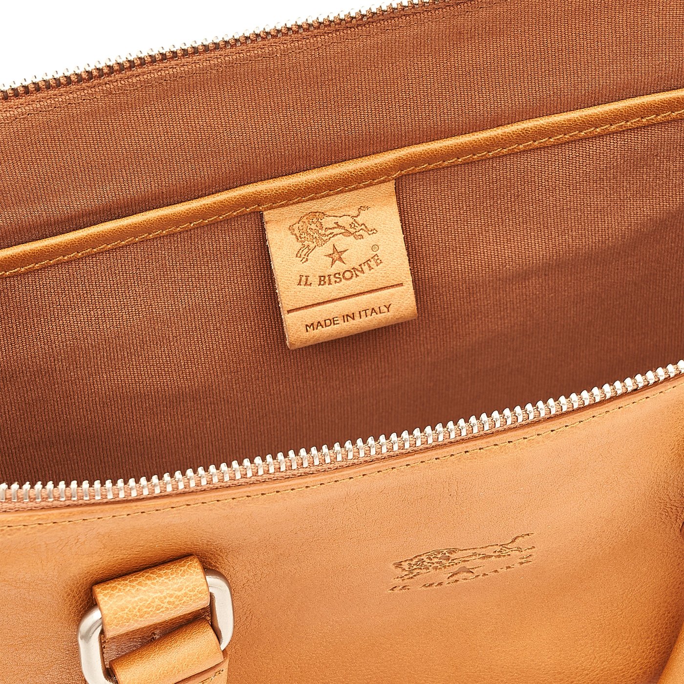 Meleto | Serviette pour homme en cuir vintage couleur naturel