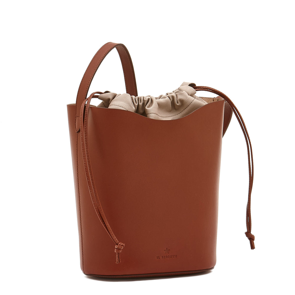 Roseto | Women's bucket bag in leather color red ruggine – Il Bisonte