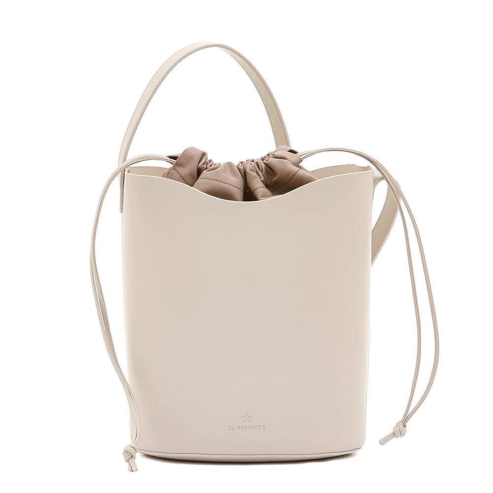 Roseto | Women's bucket bag in leather color white seal