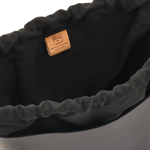 Roseto | Women's bucket bag in leather color black