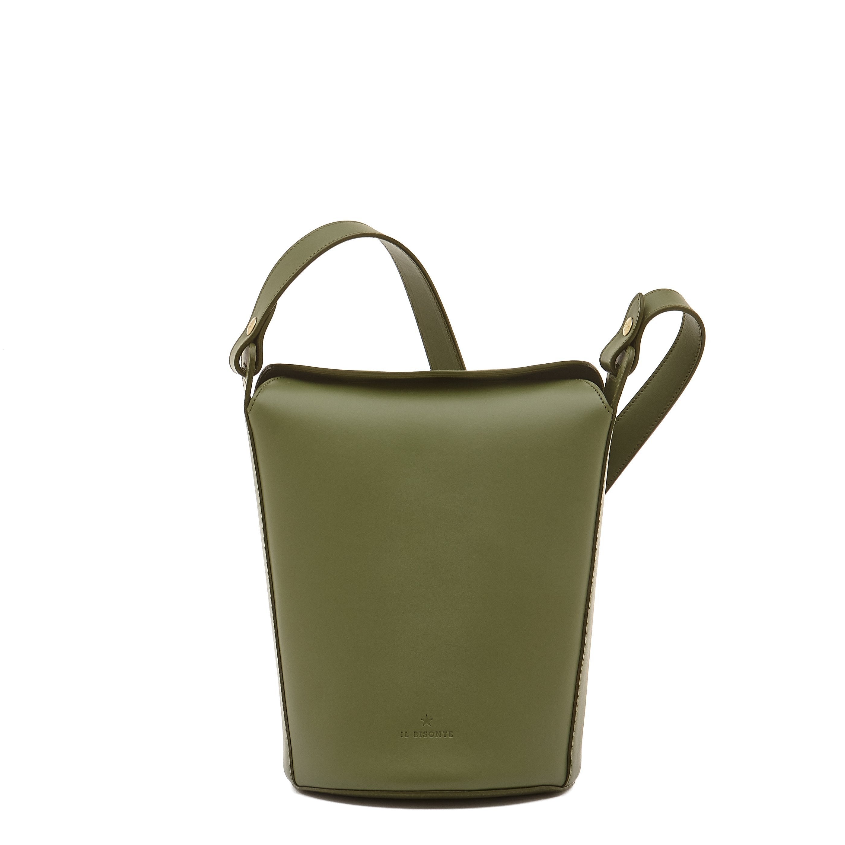 Maggio | Women's bucket bag in leather color cypress
