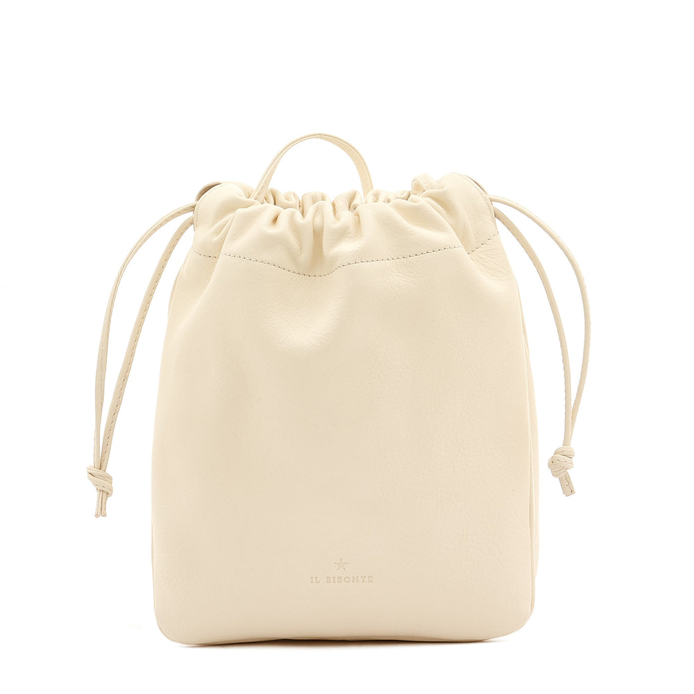 Bellini | Sac seau pour femme en cuir couleur lait