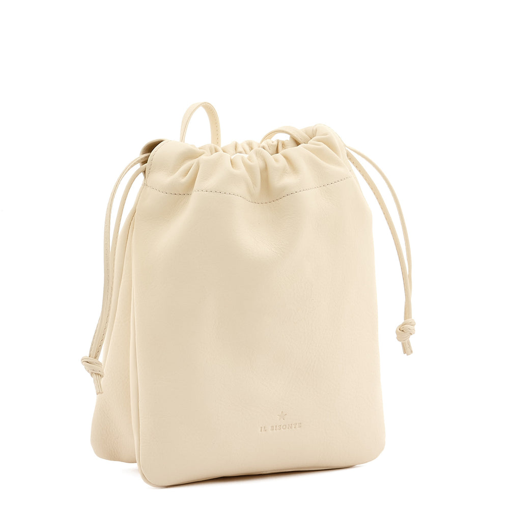 Bellini | Sac seau pour femme en cuir couleur lait