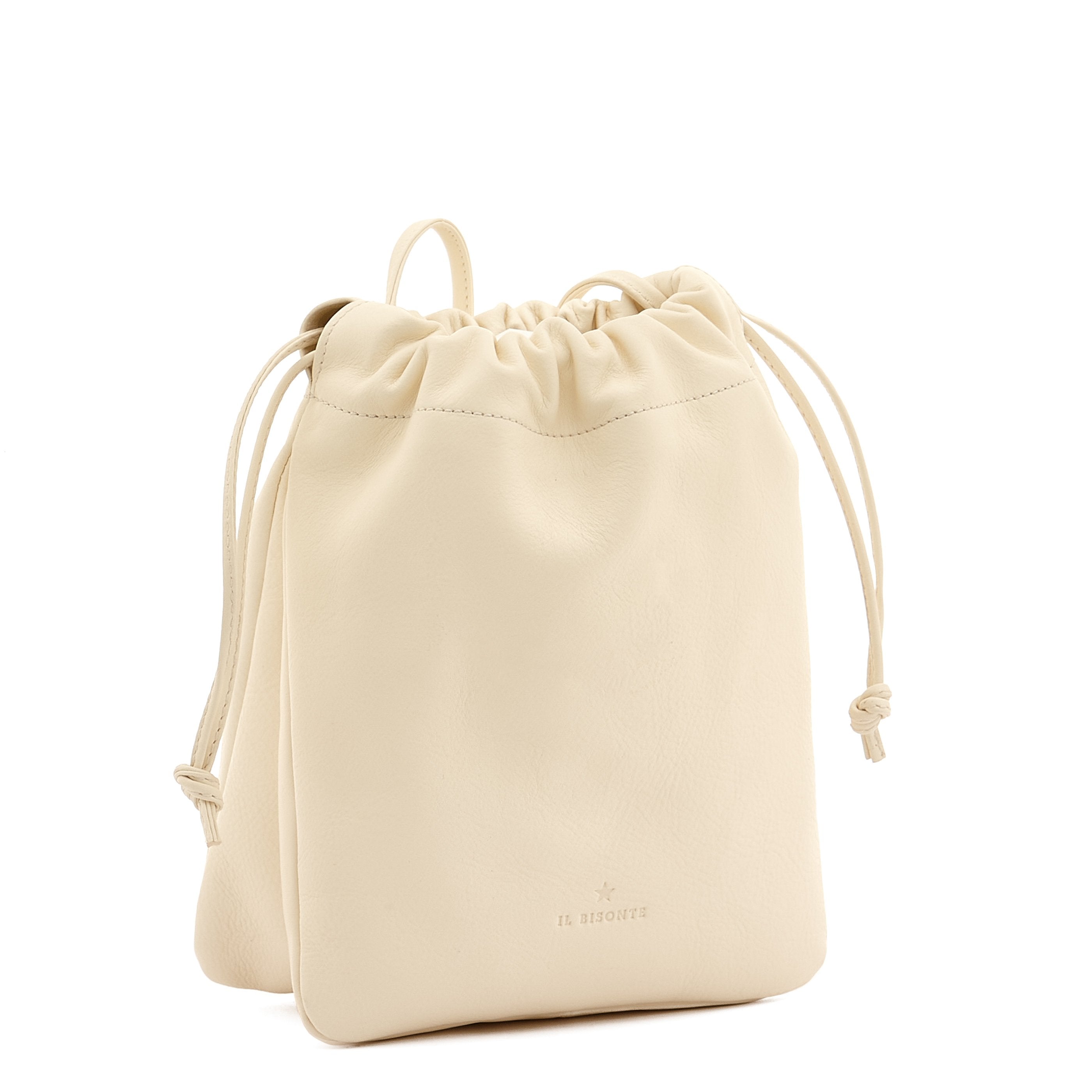 Bellini | Sac seau pour femme en cuir couleur lait