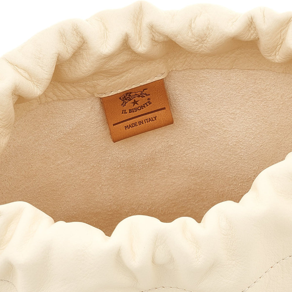 Bellini | Sac seau pour femme en cuir couleur lait
