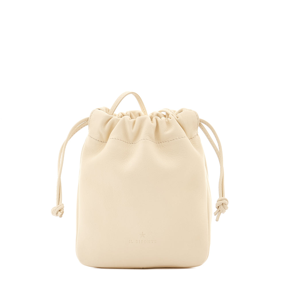 Bellini | Sac seau pour femme en cuir couleur lait