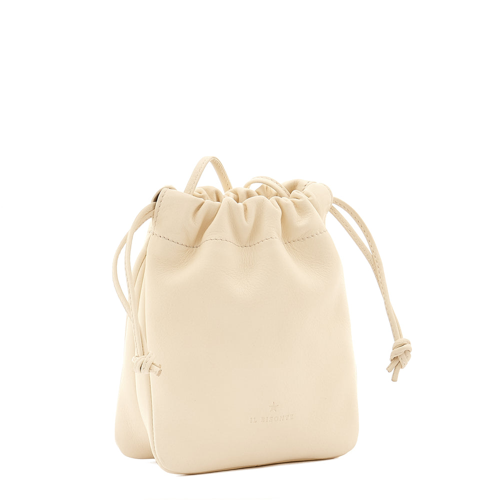 Bellini | Sac seau pour femme en cuir couleur lait