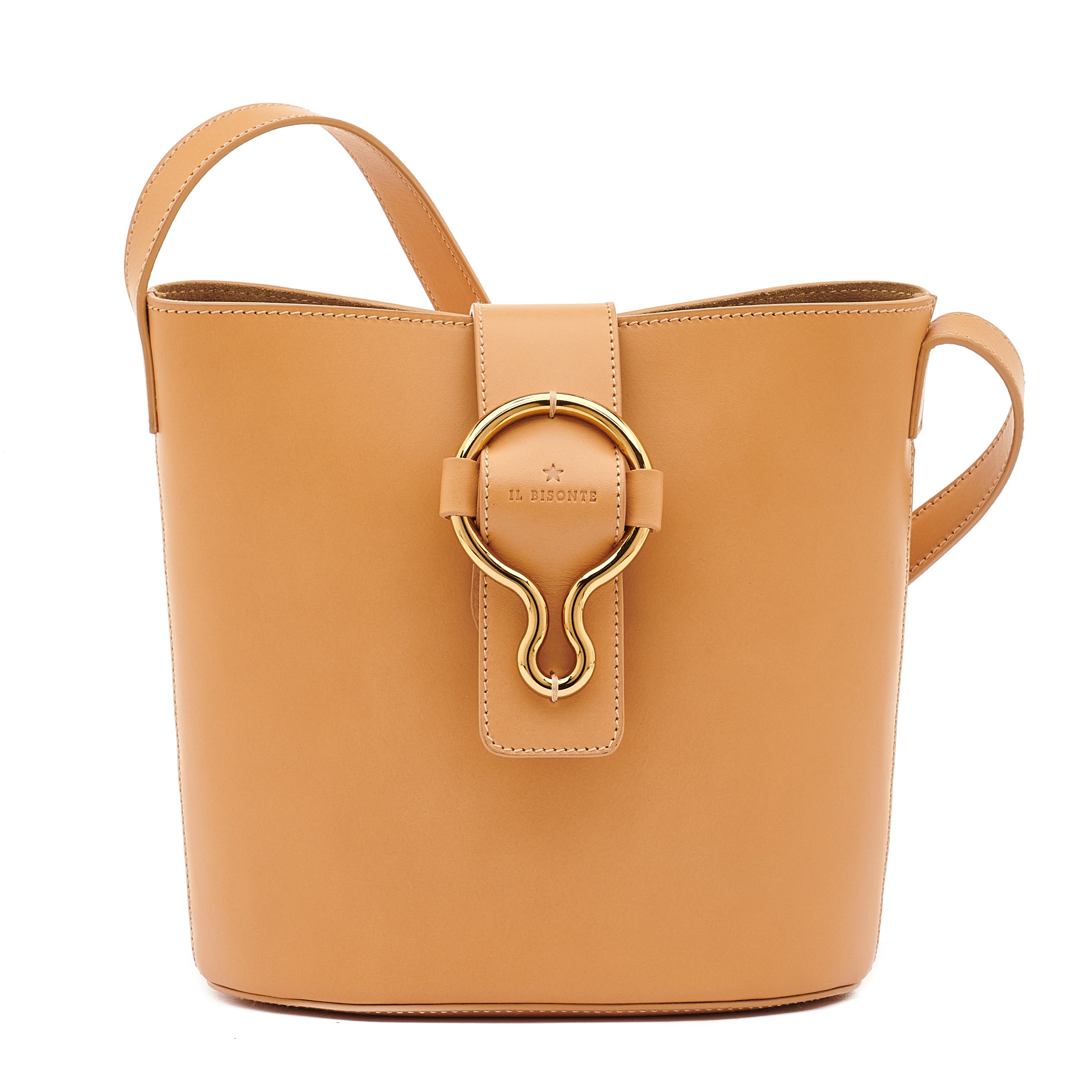 Consuelo | Women's bucket bag in leather color natural