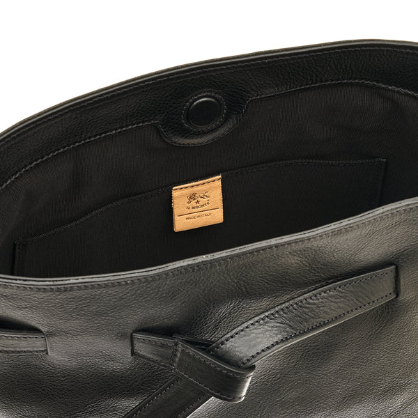 Elisa | Borsa a secchiello da donna in pelle colore nero