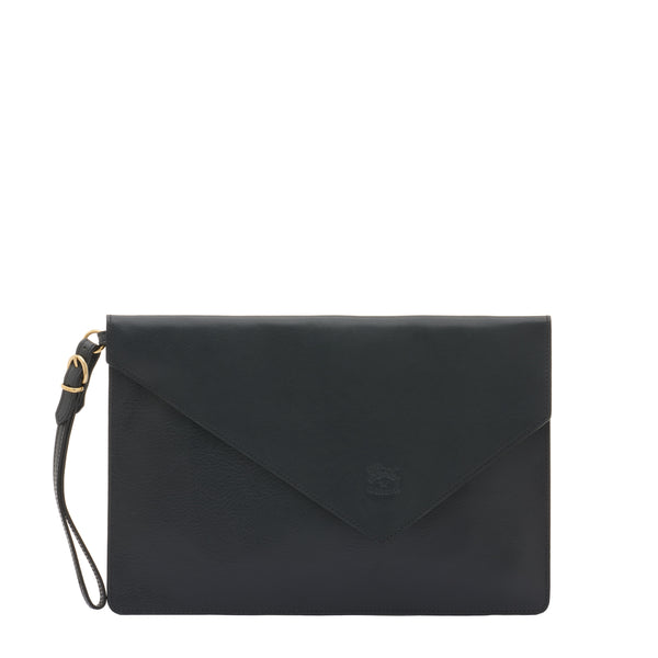 Boboli | Women's clutch bag in leather color blue