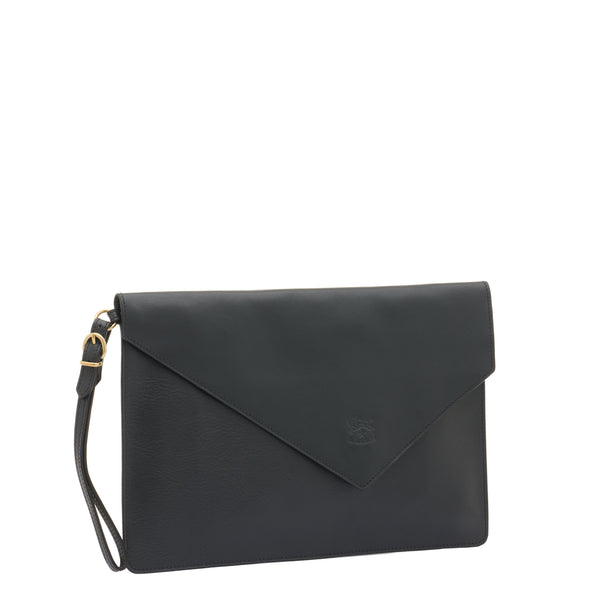Boboli | Women's clutch bag in leather color blue