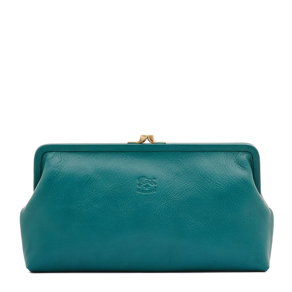 Manuela | Women's clutch bag in leather color polinesia