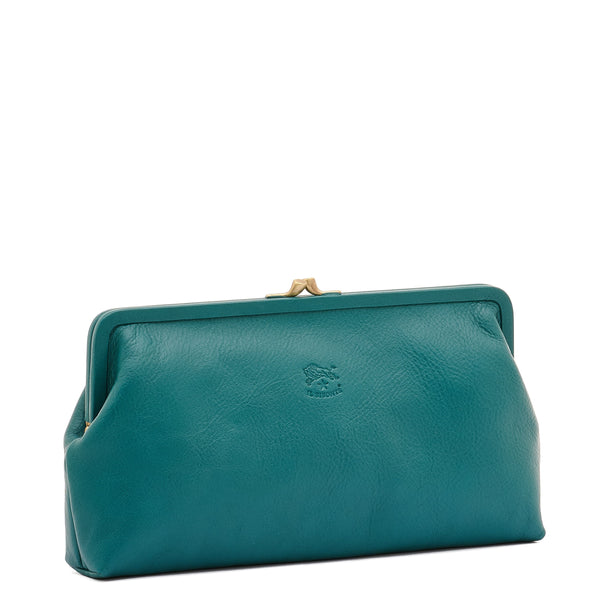 Manuela | Women's clutch bag in leather color polinesia