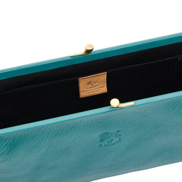Manuela | Women's clutch bag in leather color polinesia