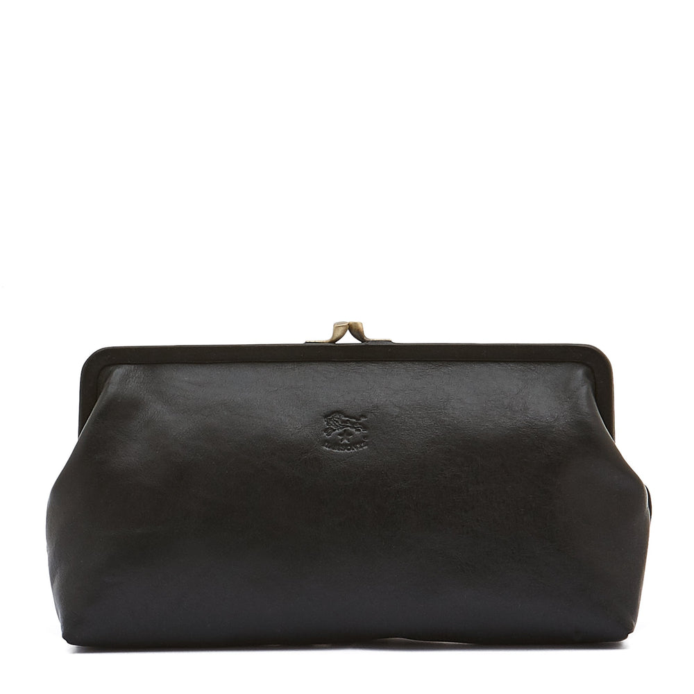 Manuela | Pochette da donna in pelle colore nero