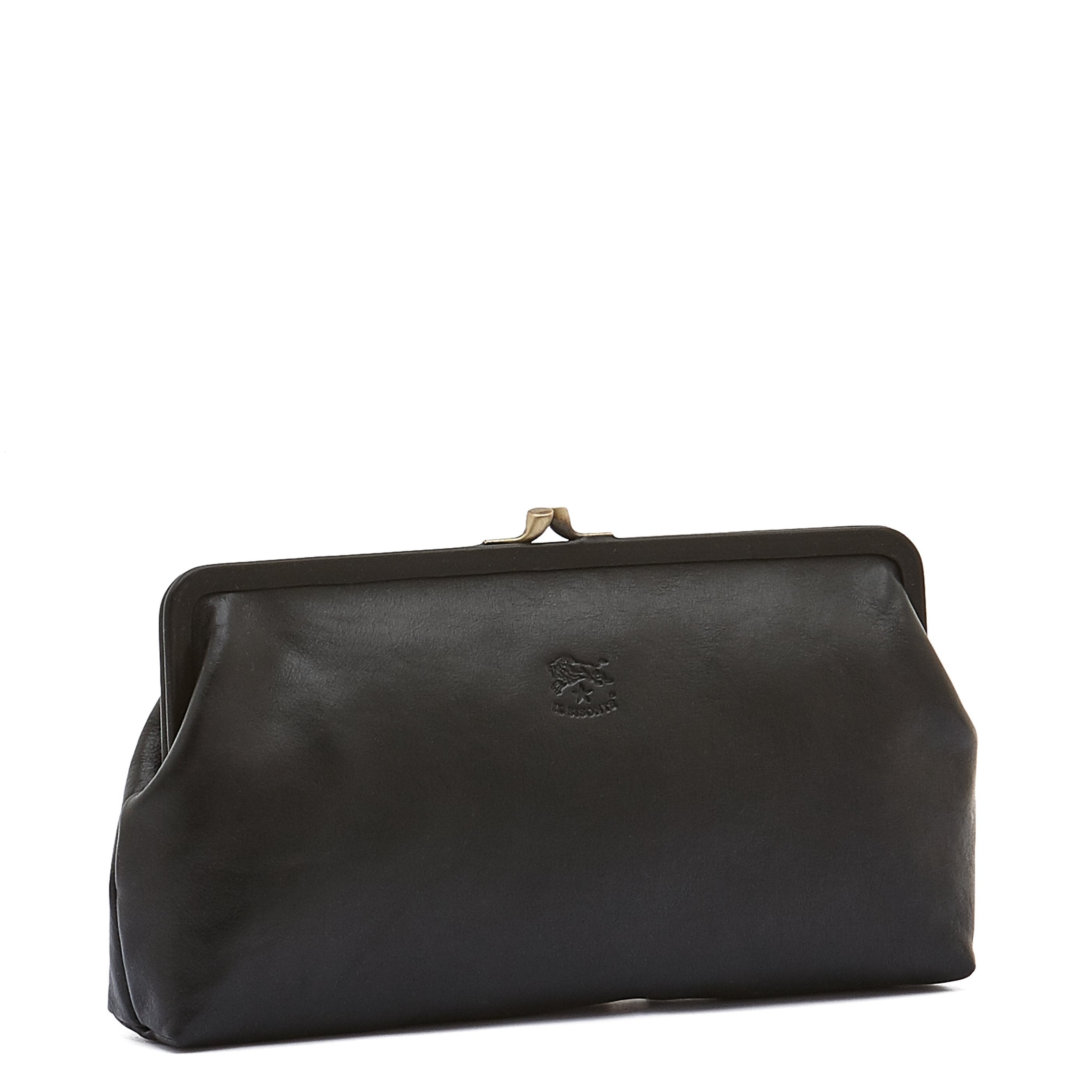 Manuela | Pochette da donna in pelle colore nero