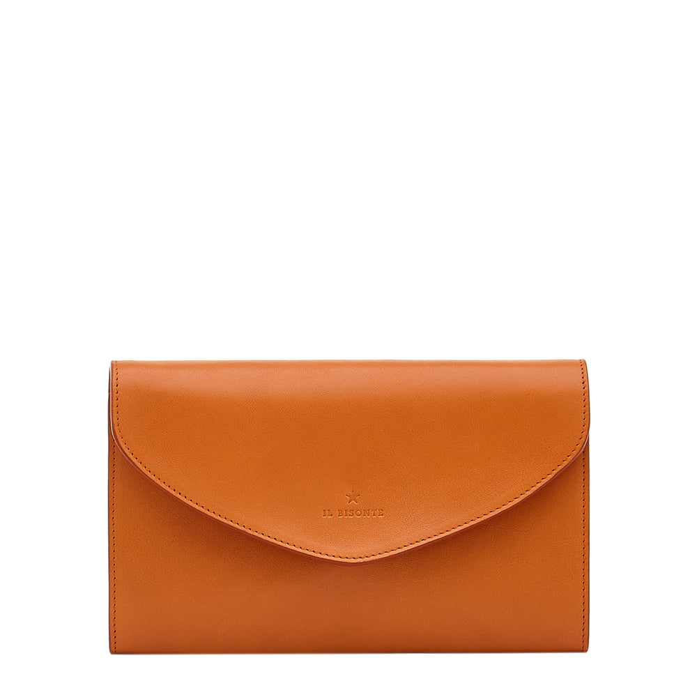 Bigallo | Women's clutch bag in leather color caramel