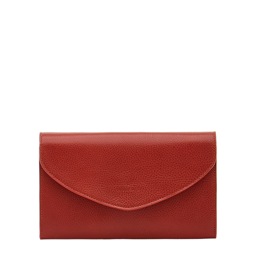 Bigallo | Women's clutch bag in leather color red