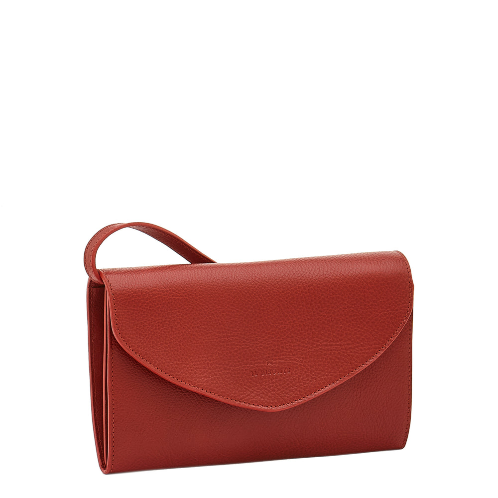 Bigallo | Women's clutch bag in leather color red